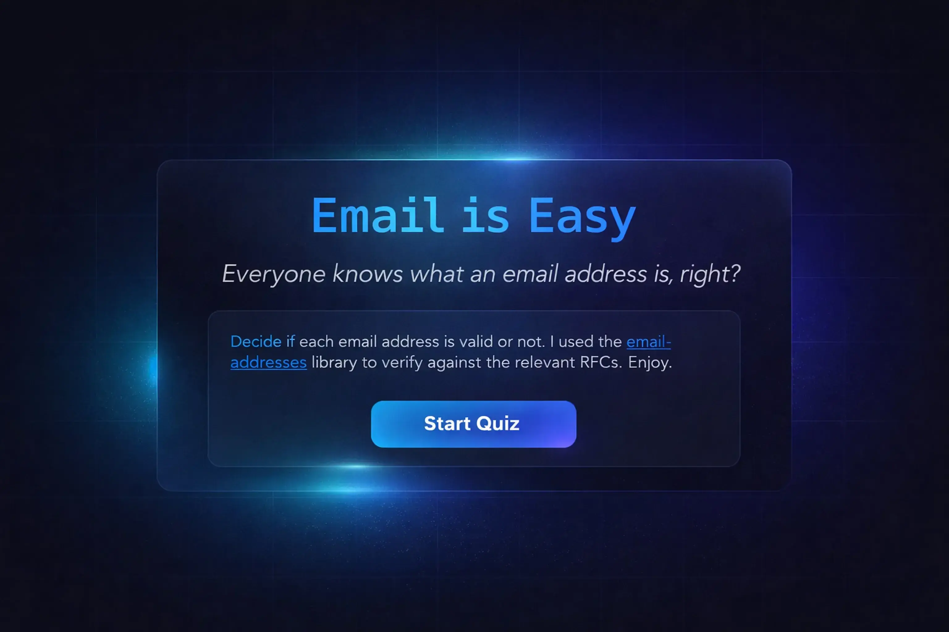 Email is Easy 📩